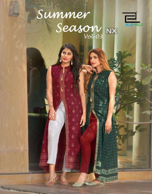 Blue hills summer season vol -3nx Wholesale Kurti manufacturers in Delhi